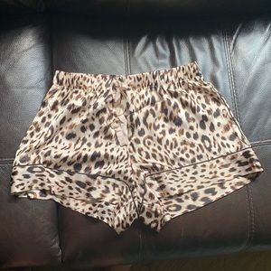 VS Leopard print pajama shorts only